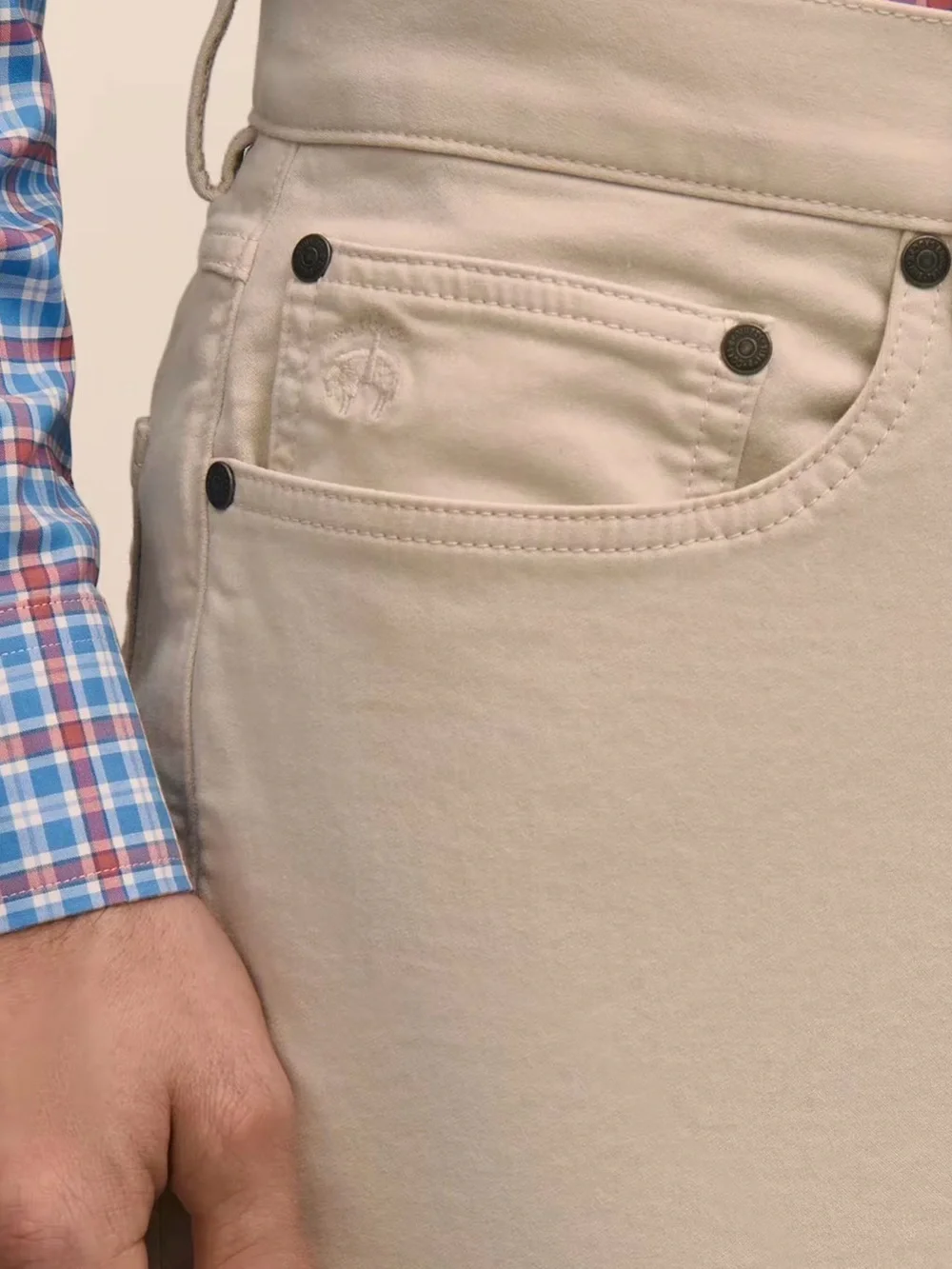 Brooks Brothers Men's Khaki Chinos in Light Beige